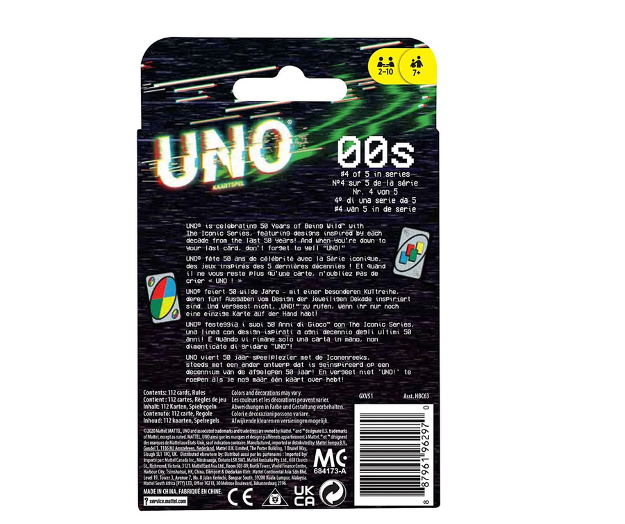 UNO Card Game – 00s Edition