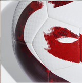 Adidas Tiro League TB Football – Size 5 | White-Team Maroon | Thermal Bonding
