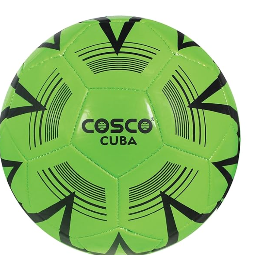 Cosco Cuba Football – Size 5 | Neon Green-Black | Made in India