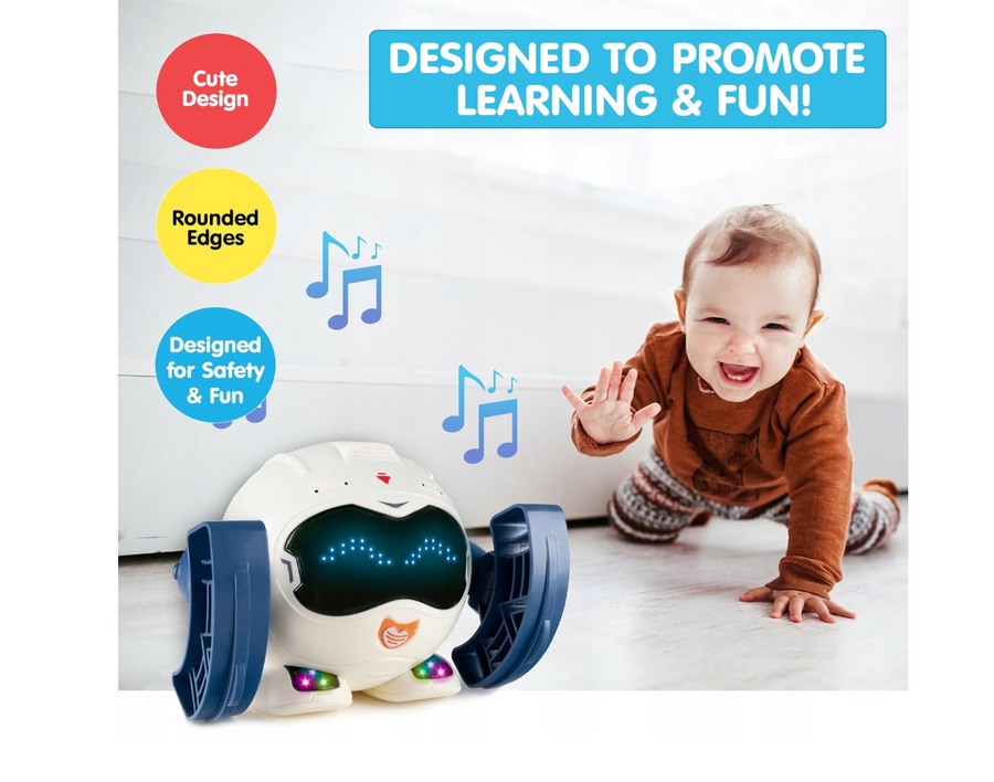 Kidology Tumbling Voice Control Robot - Dance, Music & Light Toy