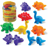 DinoWise Montessori Alphabet Explorer Set – 13 Dinosaurs, 26 Letters, 6 Colors