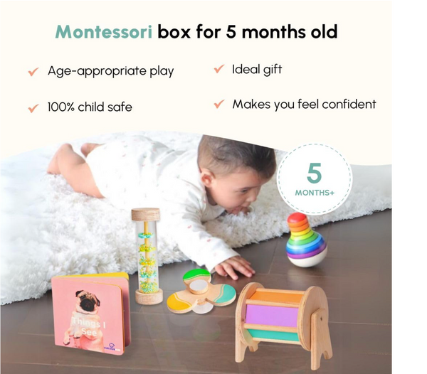 Curious Cub Play & Learn Montessori Kit – Level 3 | 8-in-1 Baby Sensory Box | 3 Months+