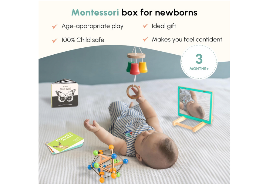 Montessori Box for Newborns – Play & Learn Kit (3 Months+)
