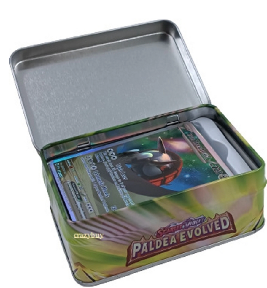 Pokémon TCG Scarlet & Violet – Paldea Evolved Tin (Collector's Card Tin)