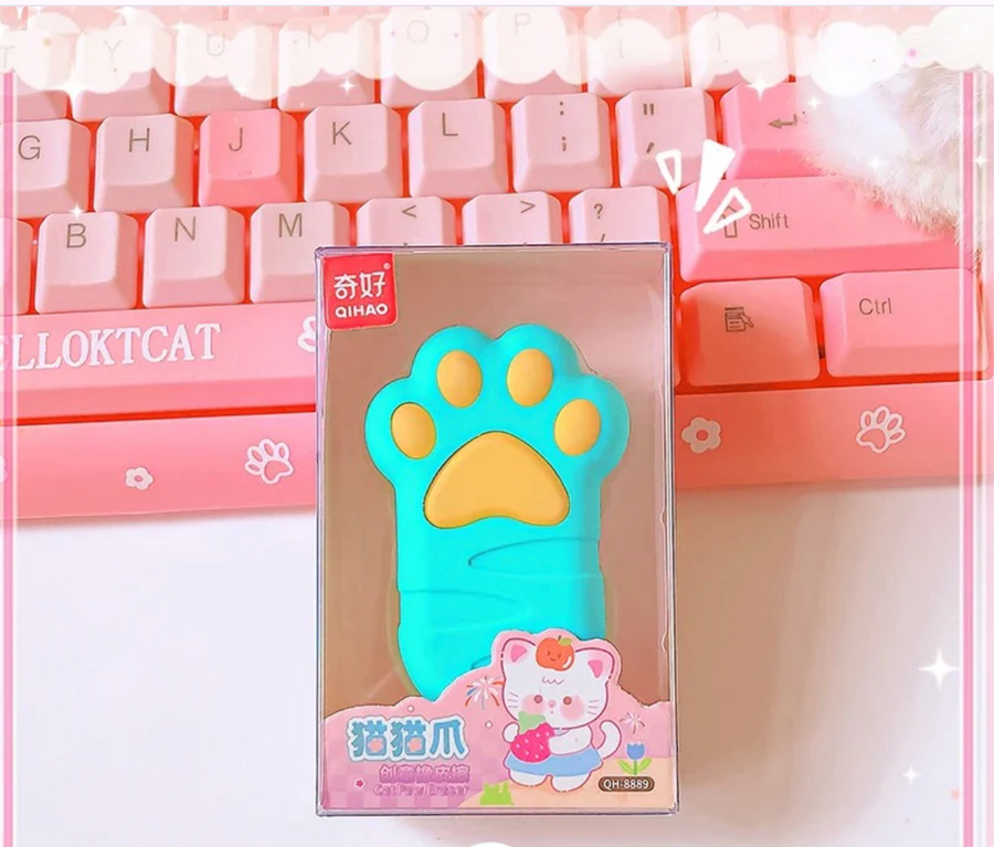 Kawaii Cat Paw Eraser – The Cutest Way to Erase!