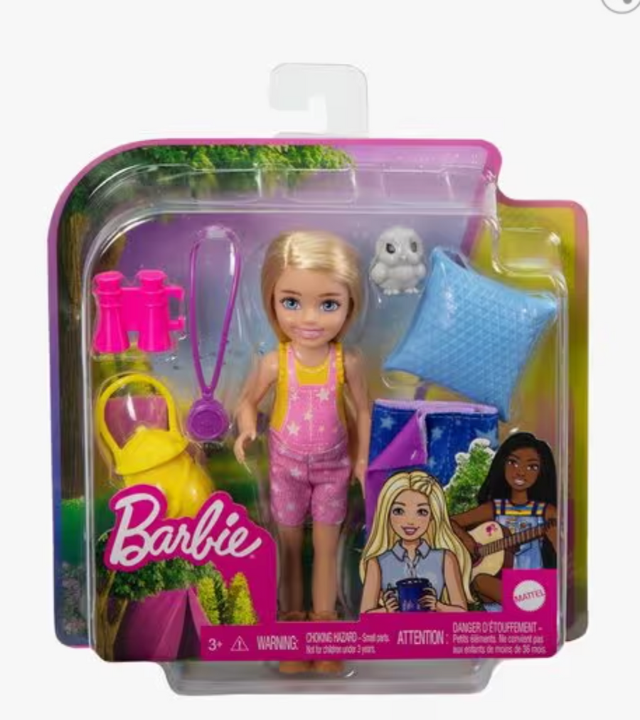 Barbie Chelsea Camping Doll Set with Accessories