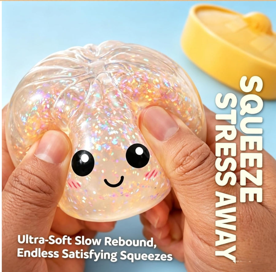 Glitter Dumpling Stress Relief Squeeze Toy