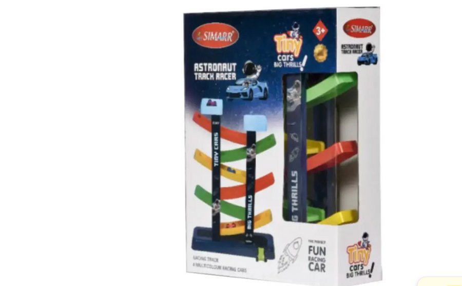 Astronaut Track Racer - product box packaging by Simarr