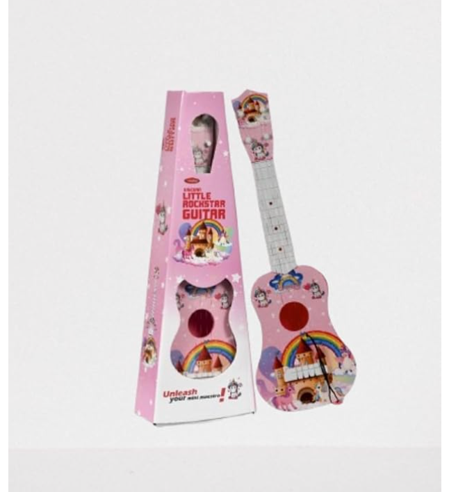 Little Rockstar Guitar - Unicorn Edition with box packaging