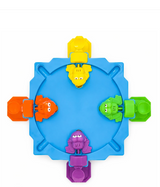 Hungry Frog Game 4 Player - top view of game board with frog figures