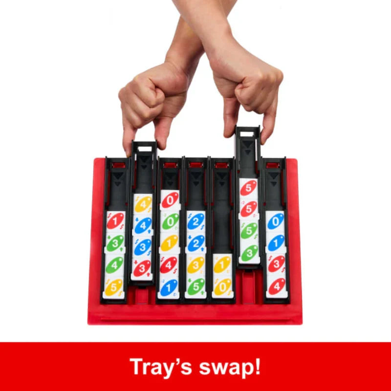 UNO Quatro Game – Drop & Swap Strategy Board Game for 2-4 Players