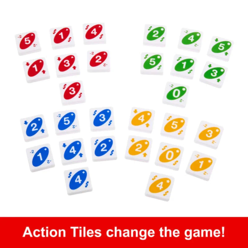 UNO Quatro Game – Drop & Swap Strategy Board Game for 2-4 Players