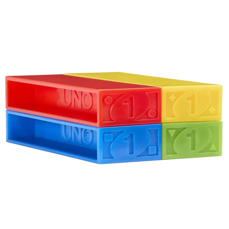 UNO Stacko – Block Stacking Game with UNO Twist for Kids & Family, 2-10 Players