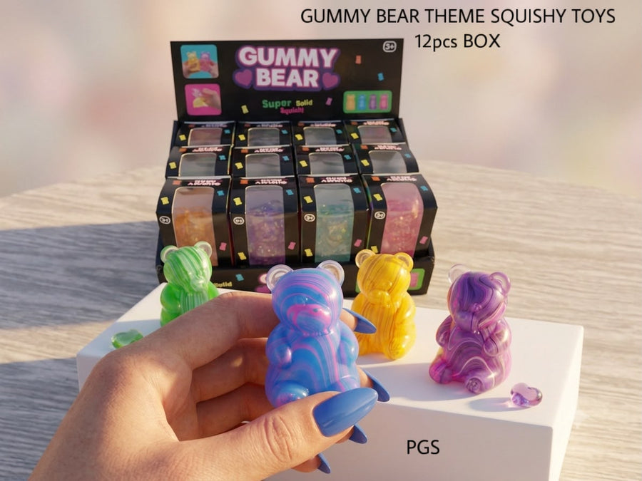 Gummy Bear Theme Squishy Toys - 12pcs Box