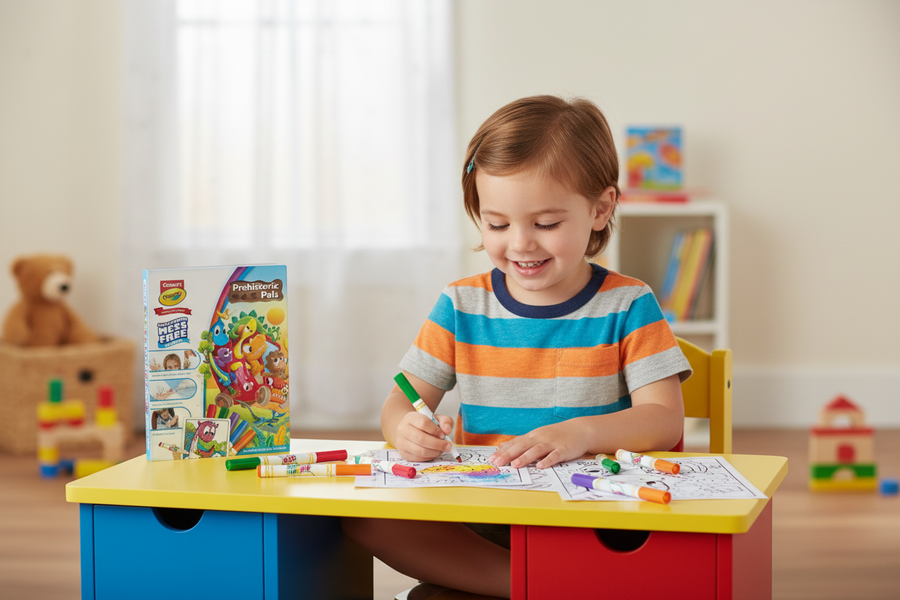Crayola Color Wonder Prehistoric Pals | Mess-Free Coloring Set for Kids