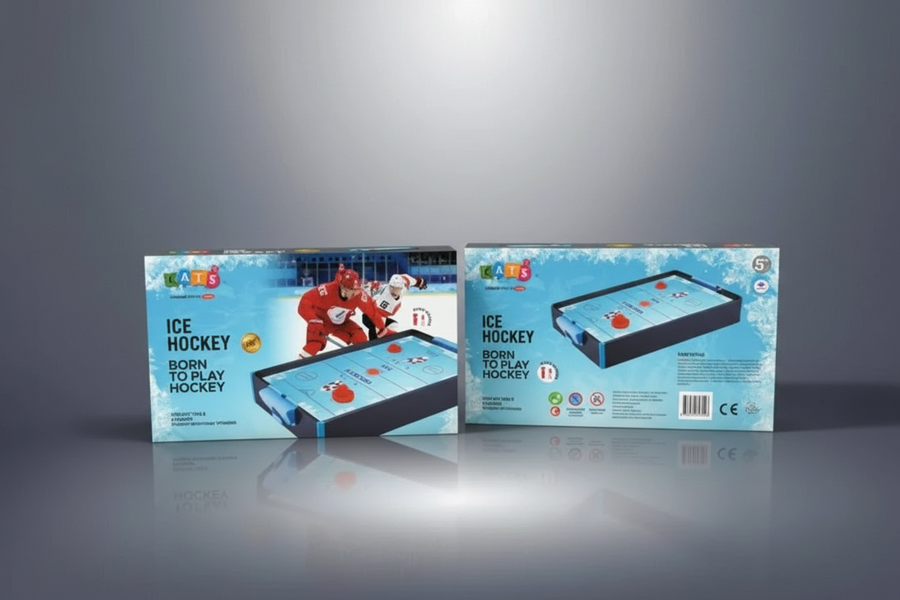 KATS Ice Hockey front and back box packaging display