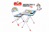 Play Zing Unicorn Table & Chair Set showcase