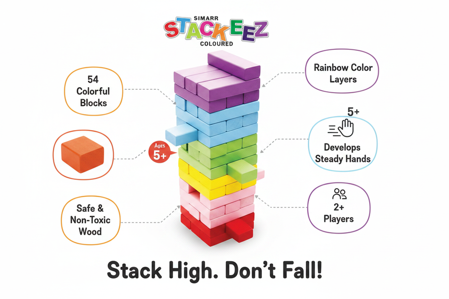 Simarr Stackeez Coloured feature highlights