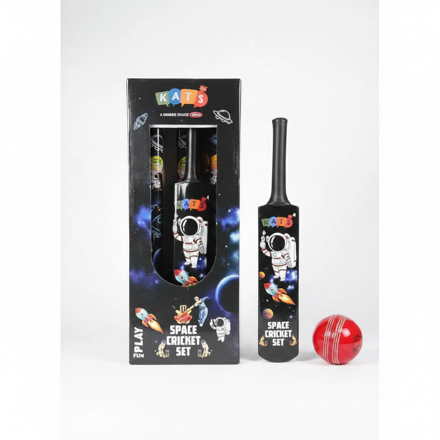 Space Cricket Set Junior - white background showcase