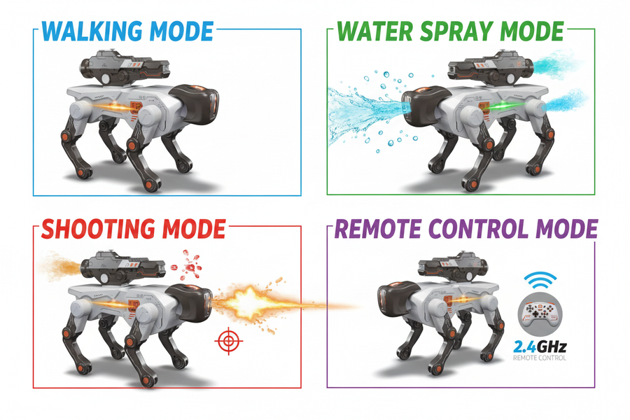 RC Robot Dog features and functions overview