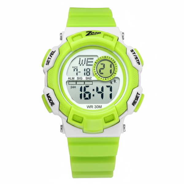 Zoop Green Digital Watch - Product Shot