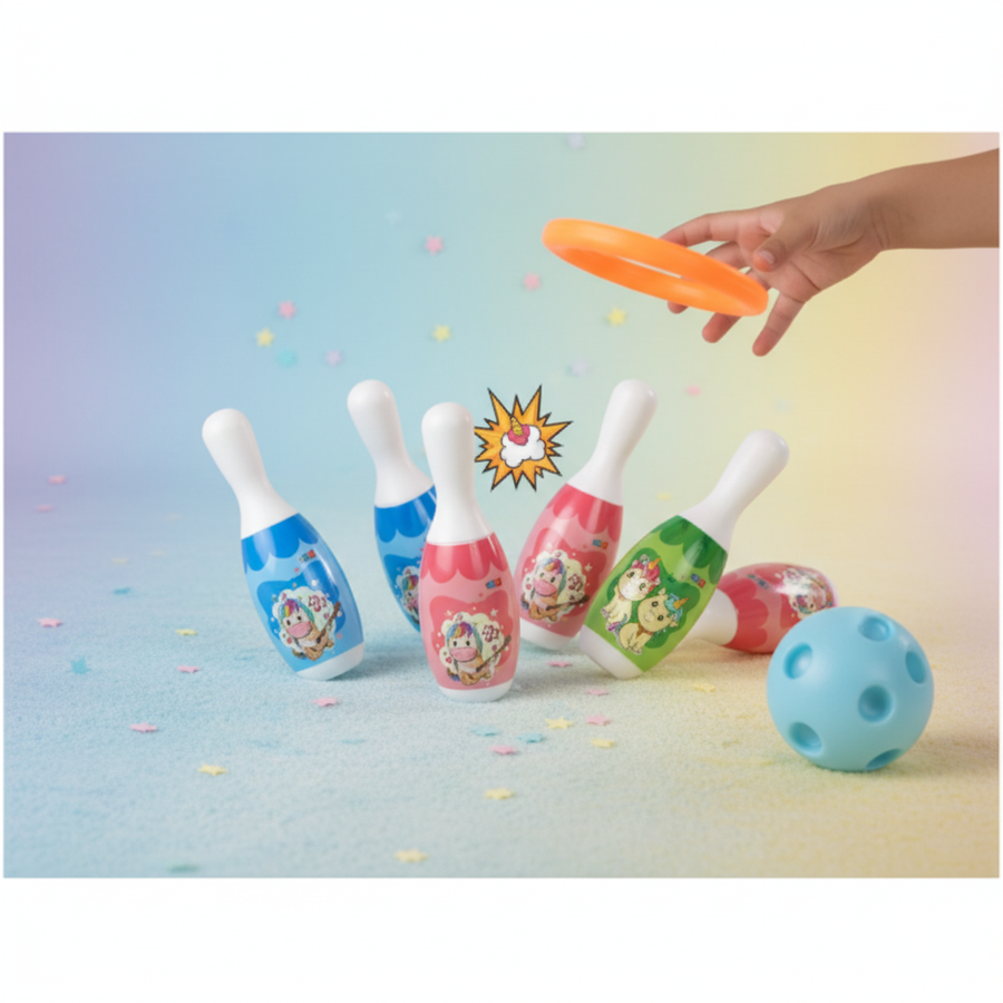 Unicorn Bowling Ring Toss - Lifestyle Shot