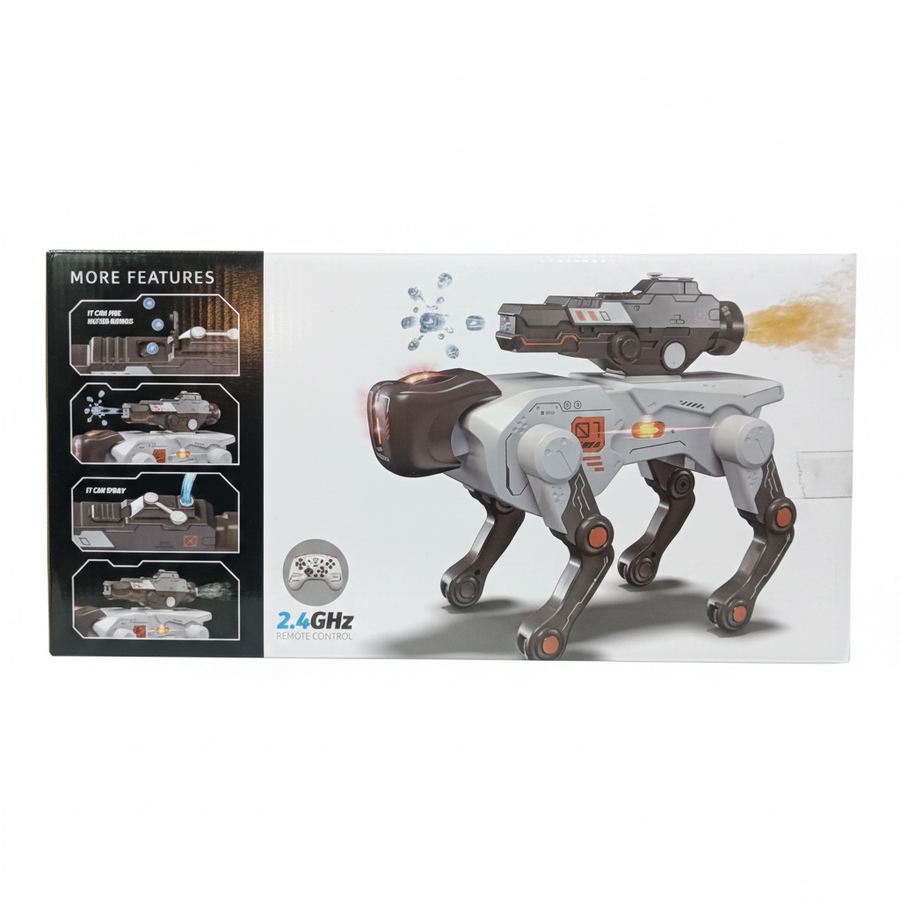 RC Robot Dog box on white background