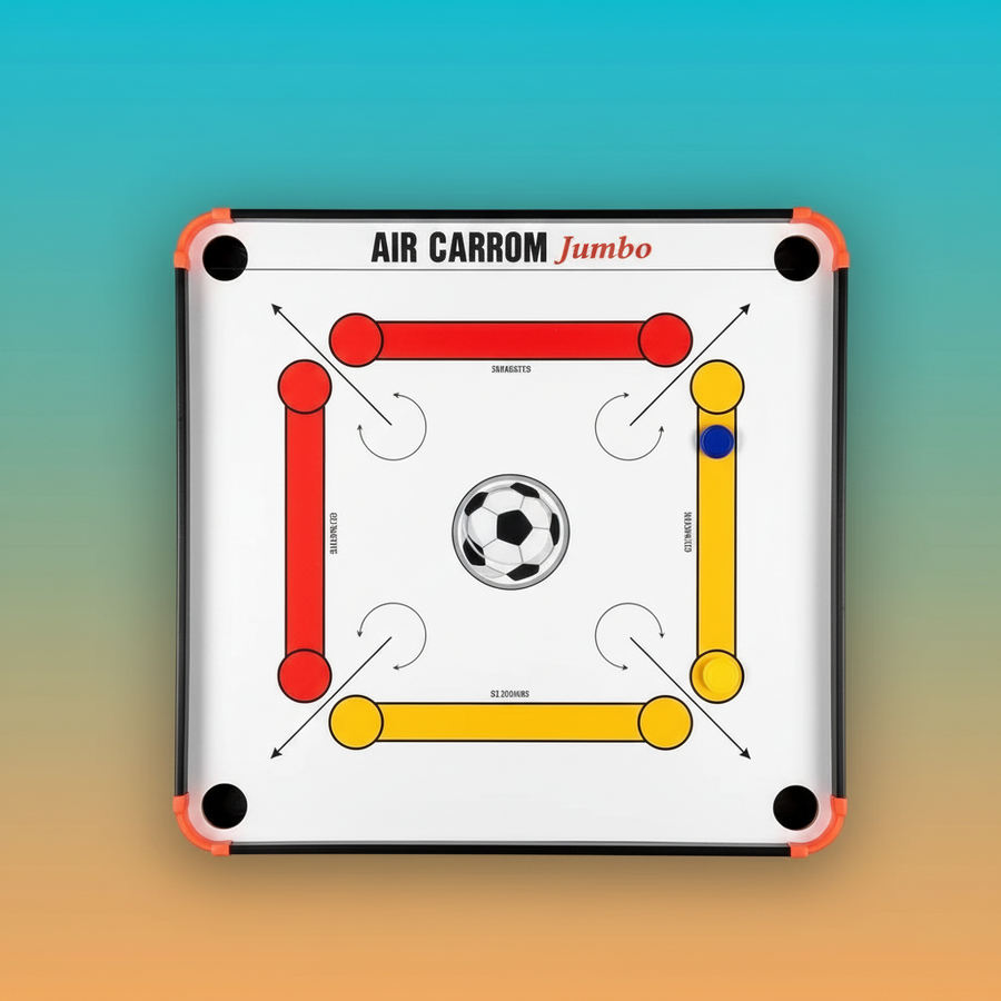 Simarr Air Carrom Jumbo top-down flat lay hero shot