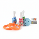 2-in-1 Unicorn Bowling and Ring Toss Set - Full Set