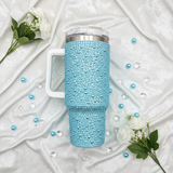 Sky Blue Pearl Tumbler - Flat Lay