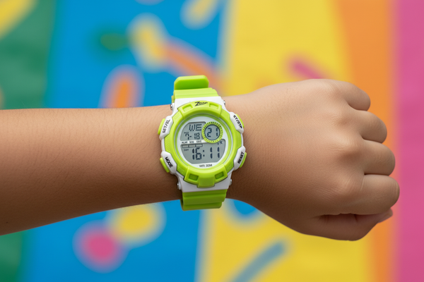 Zoop Green Digital Watch - Lifestyle Shot