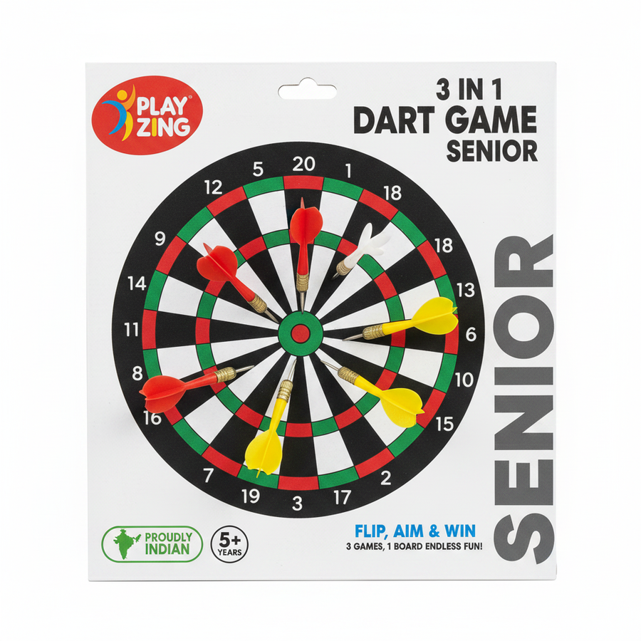 3 in 1 Dart Game Deluxe - white background showcase