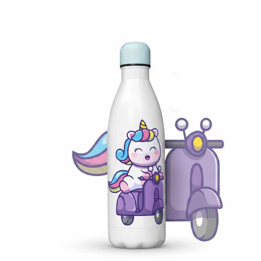Purple Scooter bottle - clean studio hero shot