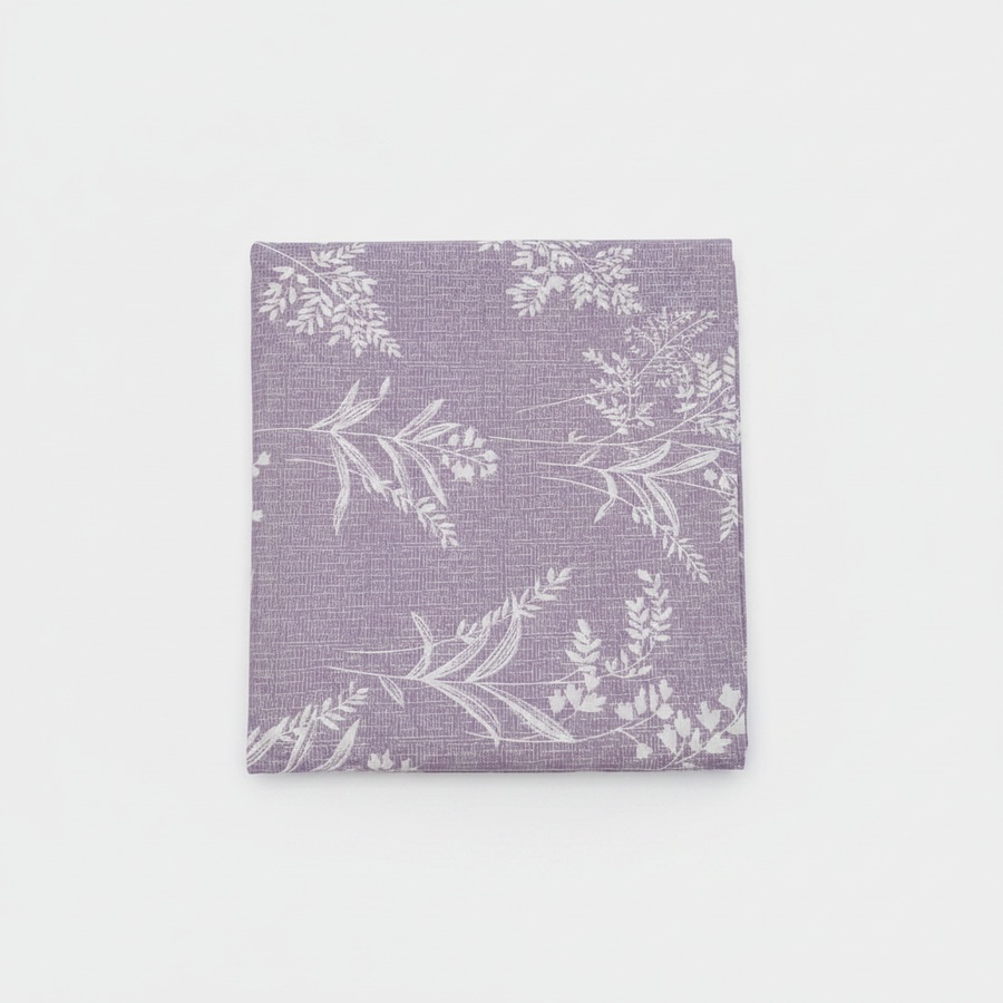 Lavender comforter studio shot