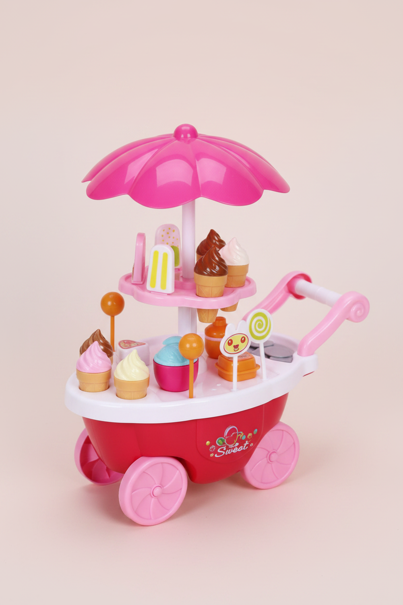 DIY Sweet Cart - detail close-up of accessories