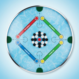 Simarr 4 in 1 Ice Carrom top-down flat lay hero shot