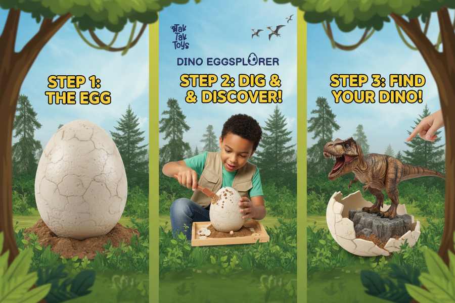 Dino Eggsplorer - Step by Step Reveal Banner