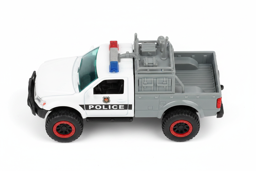 Style B Police Utility Truck top view white background