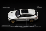BMW XM diecast model car aerial top down view