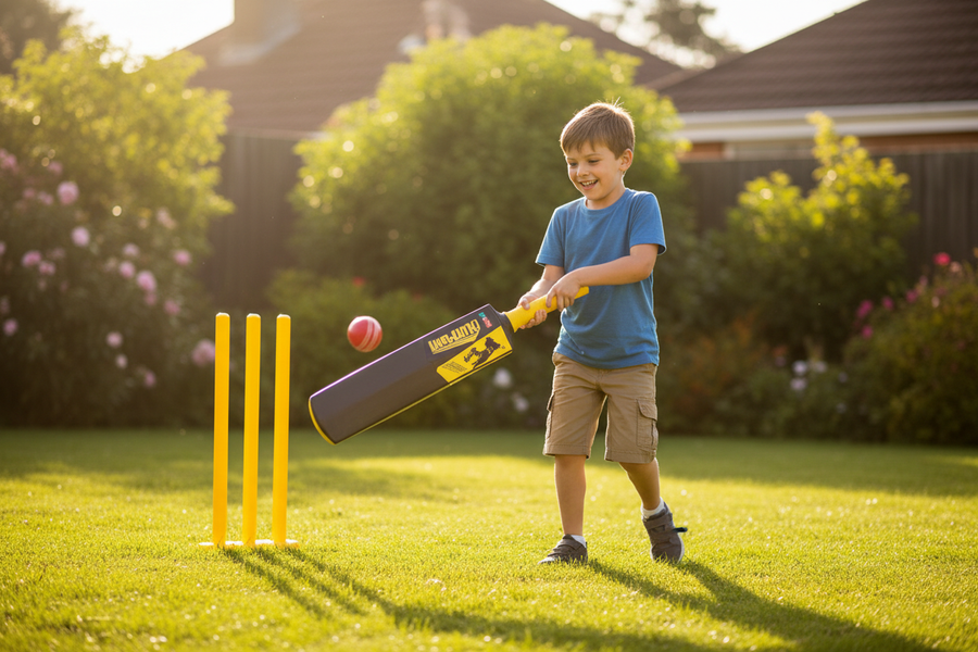 Jumbo Cricket Set - lifestyle shot with child playing