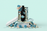 Blue Floret bottle - gift box scene