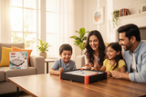 Simarr Air Carrom Jumbo lifestyle family playing shot