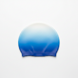 Swim Cap - Blue White Generated