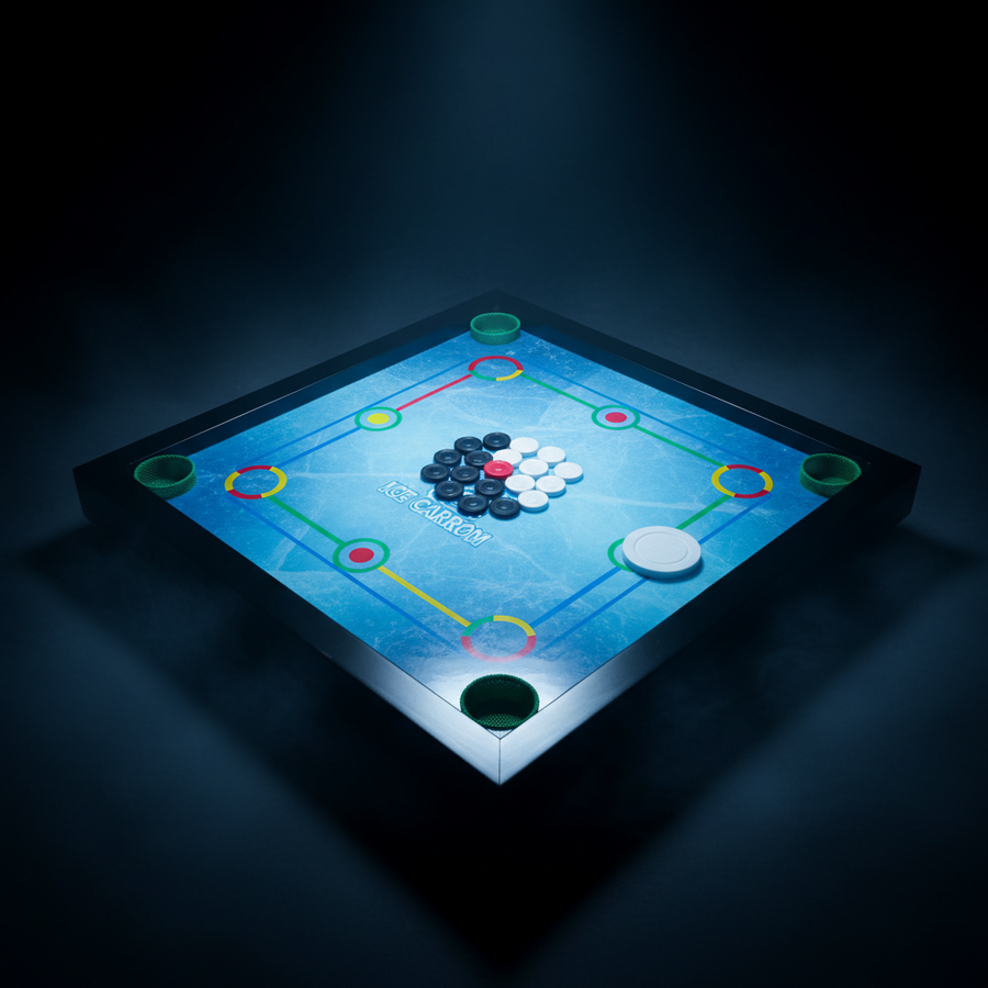 Simarr 4 in 1 Ice Carrom dark studio product shot