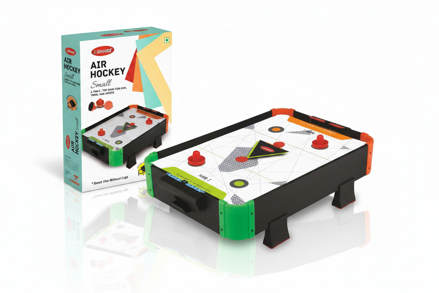 Simarr Air Hockey Small box and table packaging display