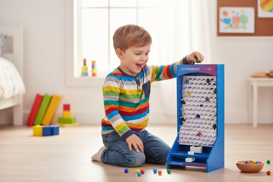 Marble Run - lifestyle shot with child playing