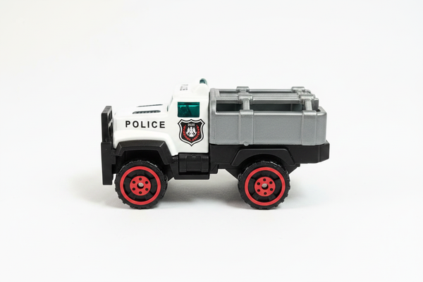 Style B Police Utility Truck side view white background