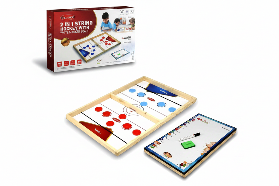 Simarr 2 in 1 String Hockey box and board packaging display