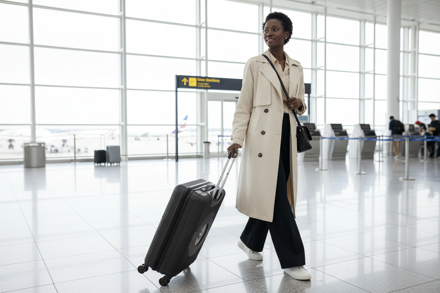 Kamiliant Hardshell Trolley - Airport Lifestyle Black