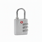 Travel Sentry Silver Padlock - White Background